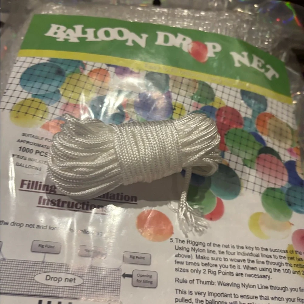 Colorful Balloon Drop‎ Net for Parties